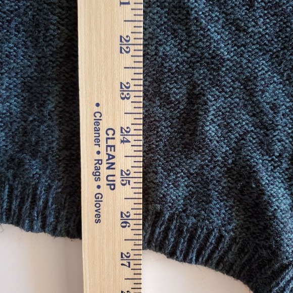 Great Northwest Indigo Womens M Green Mock Neck Oversize Asymmetrical Zip Jacket - Picture 6 of 7